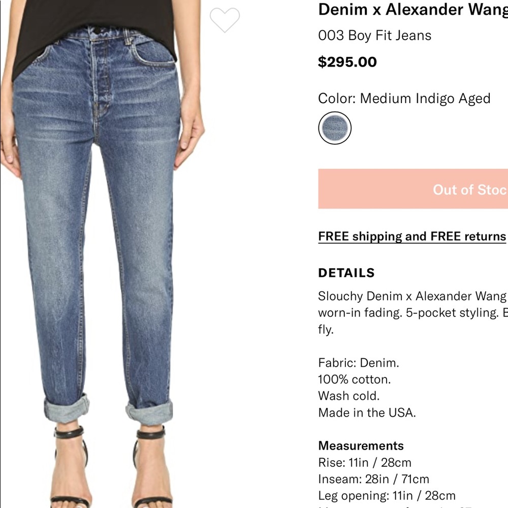 Alexander Wang 003 Boy Fit Jeans